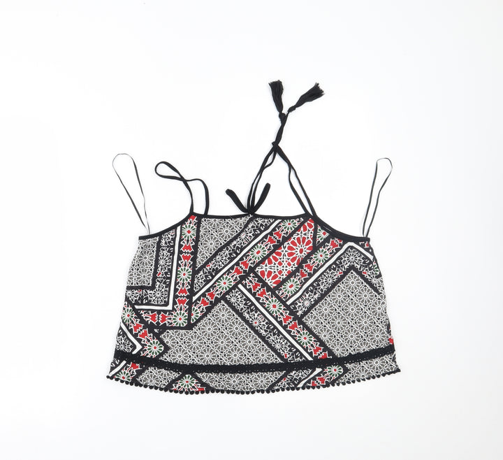 River Island Womens Multicoloured Geometric Cropped Tank Size 14