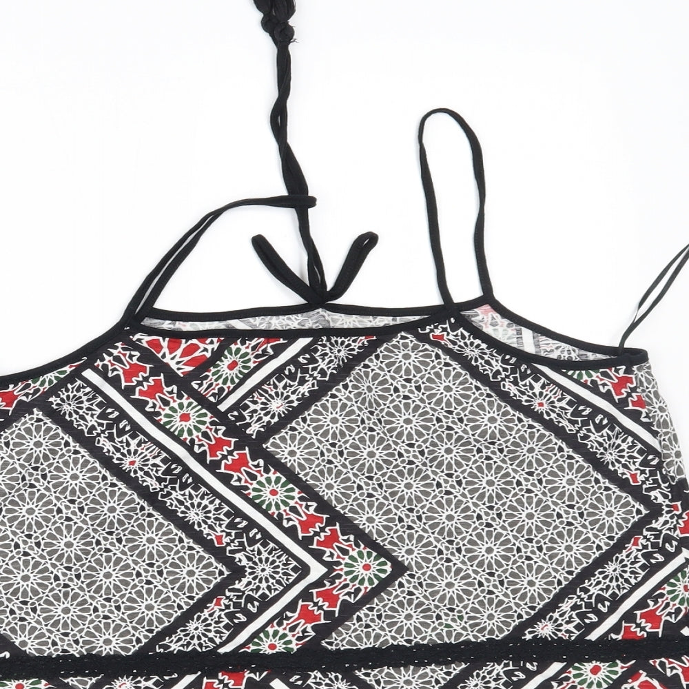 River Island Womens Multicoloured Geometric  Cropped Tank Size 14