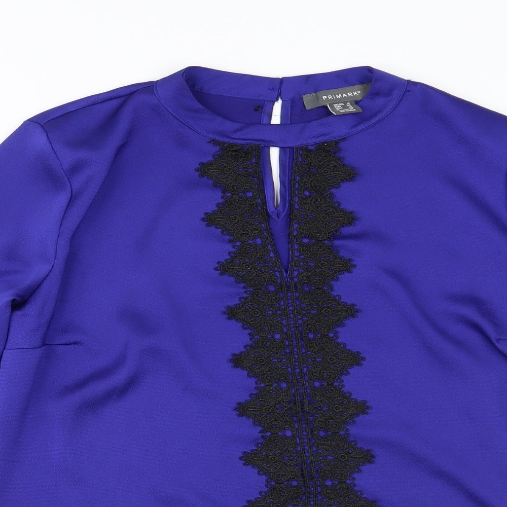 Primark Womens Blue   Basic Blouse Size 8