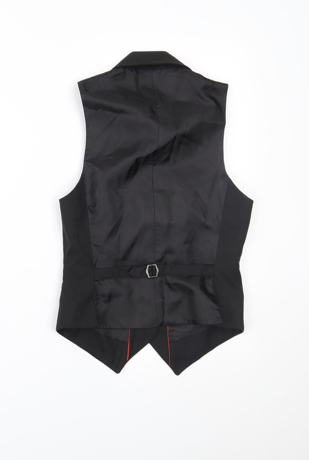 H&M Womens Black Pinstripe  Jacket Suit Waistcoat Size 6