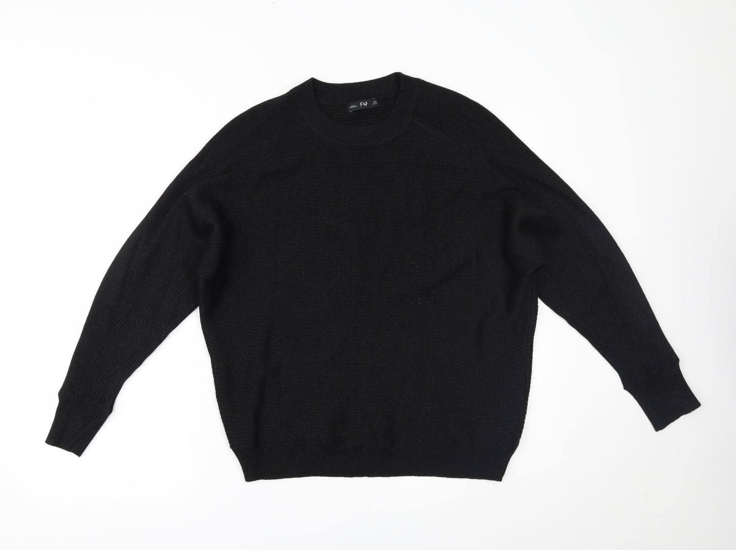F&F Womens Black   Pullover Jumper Size 12