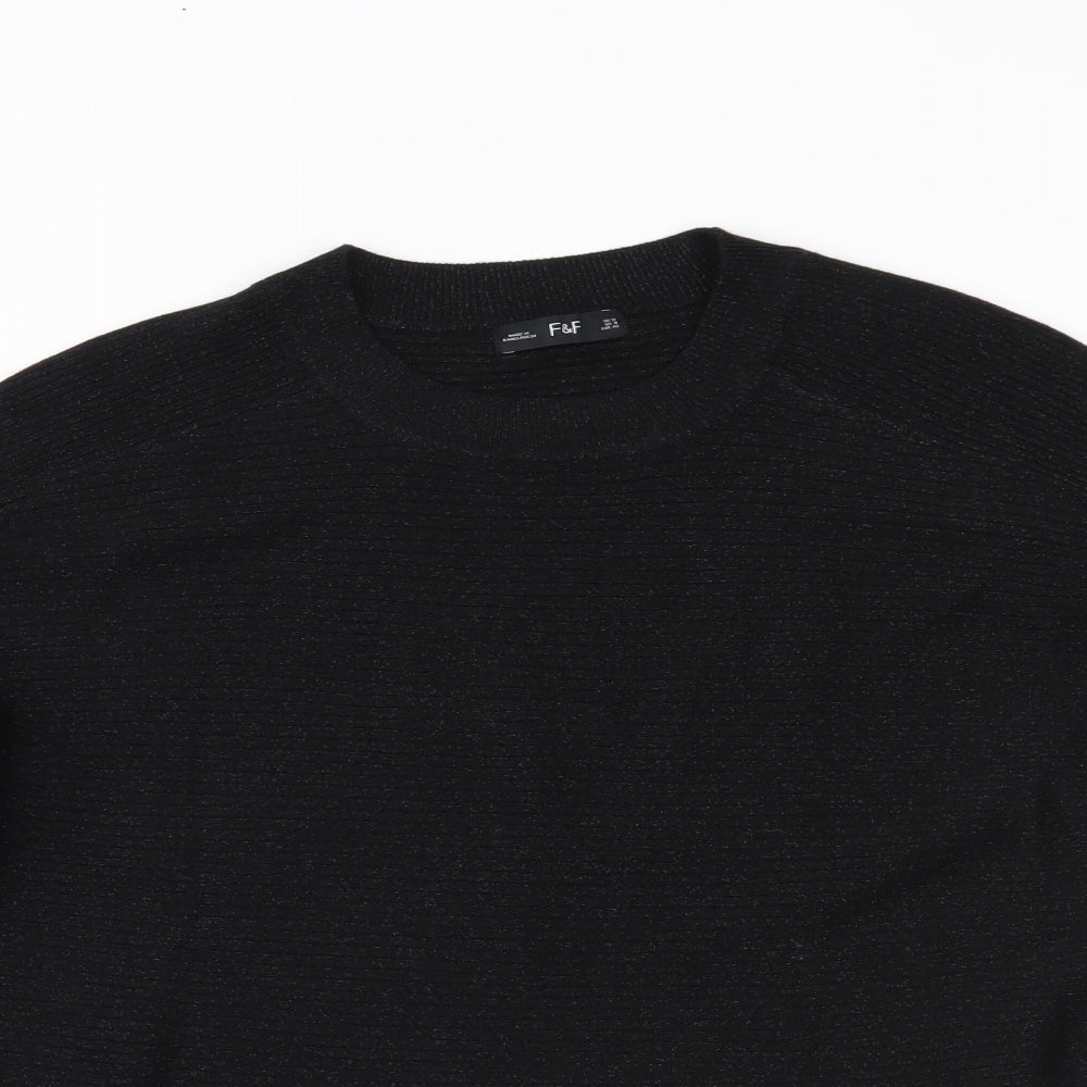 F&F Womens Black   Pullover Jumper Size 12