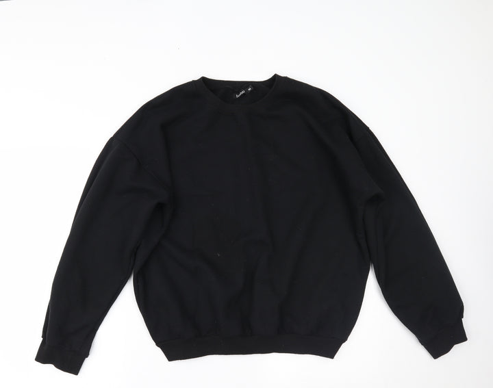 Boohoo Womens Black Pullover Jumper Size M