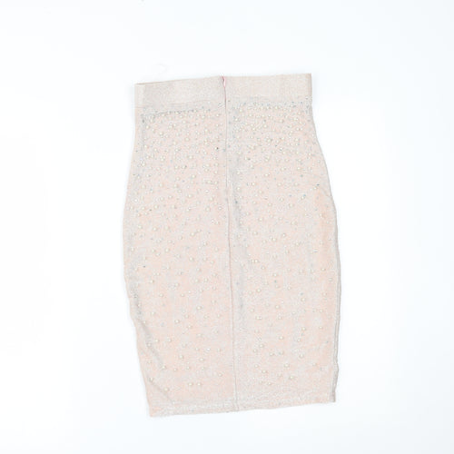 OH POLLY Womens Pink   Straight & Pencil Skirt Size 10