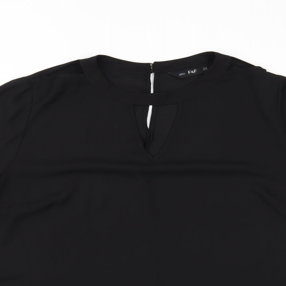 F&F Womens Black   Basic Blouse Size 20