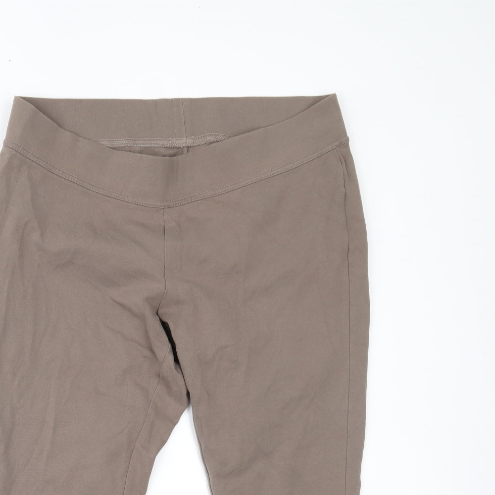 Lands' End Womens Beige   Capri Leggings Size L