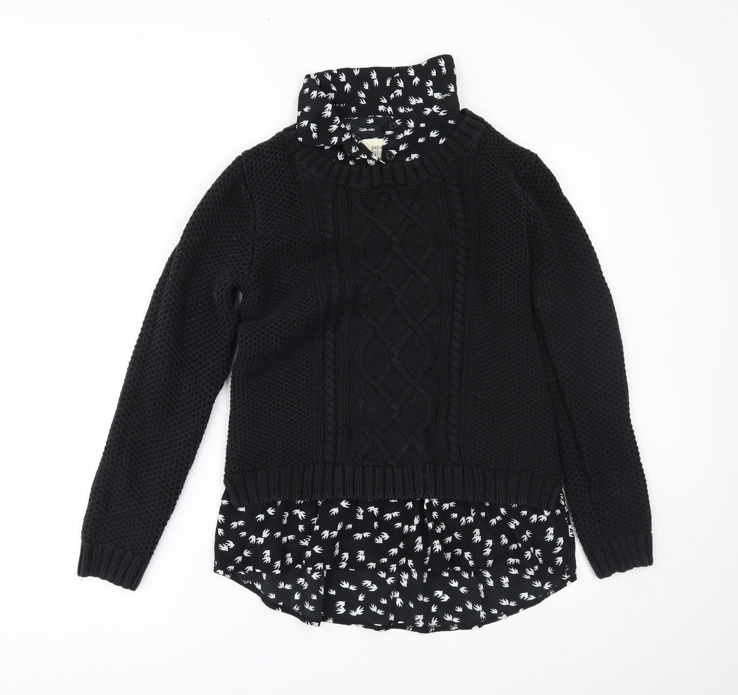 Papaya Womens Black   Pullover Jumper Size 12
