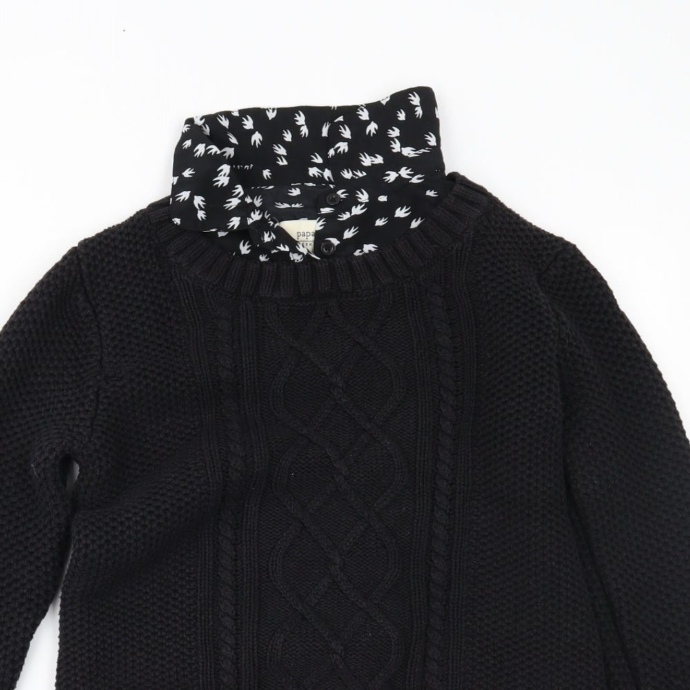 Papaya Womens Black   Pullover Jumper Size 12