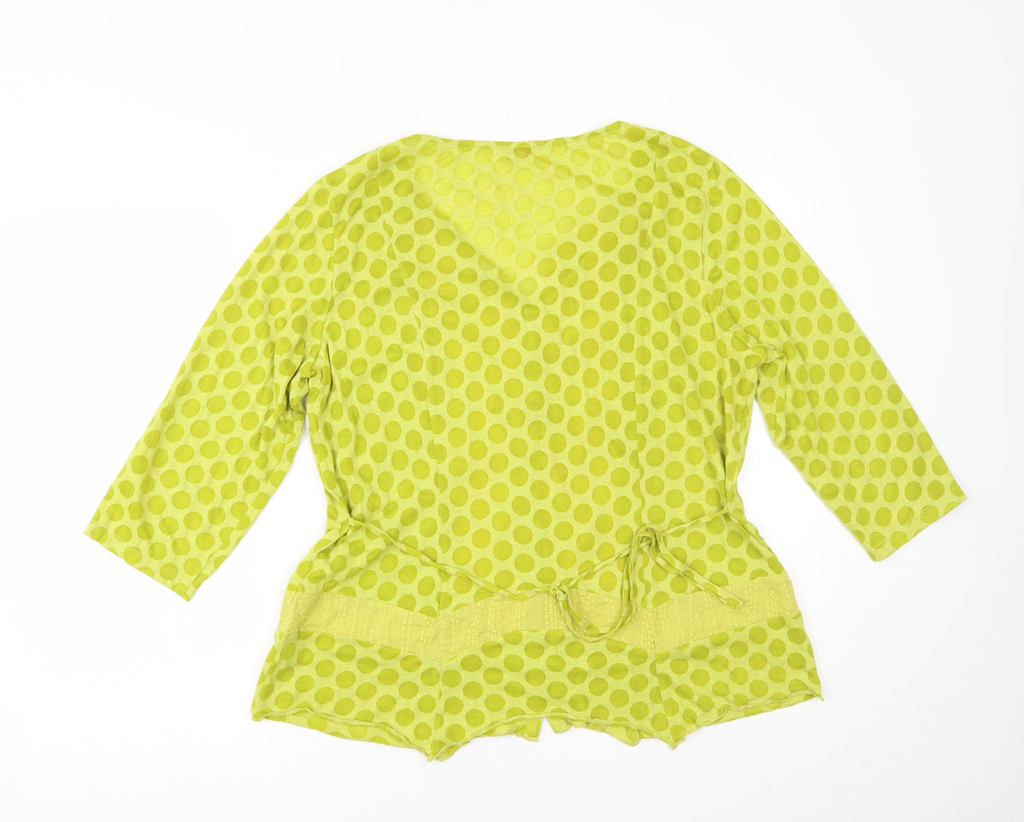 Per Una Womens Green Polka Dot  Basic Button-Up Size 18