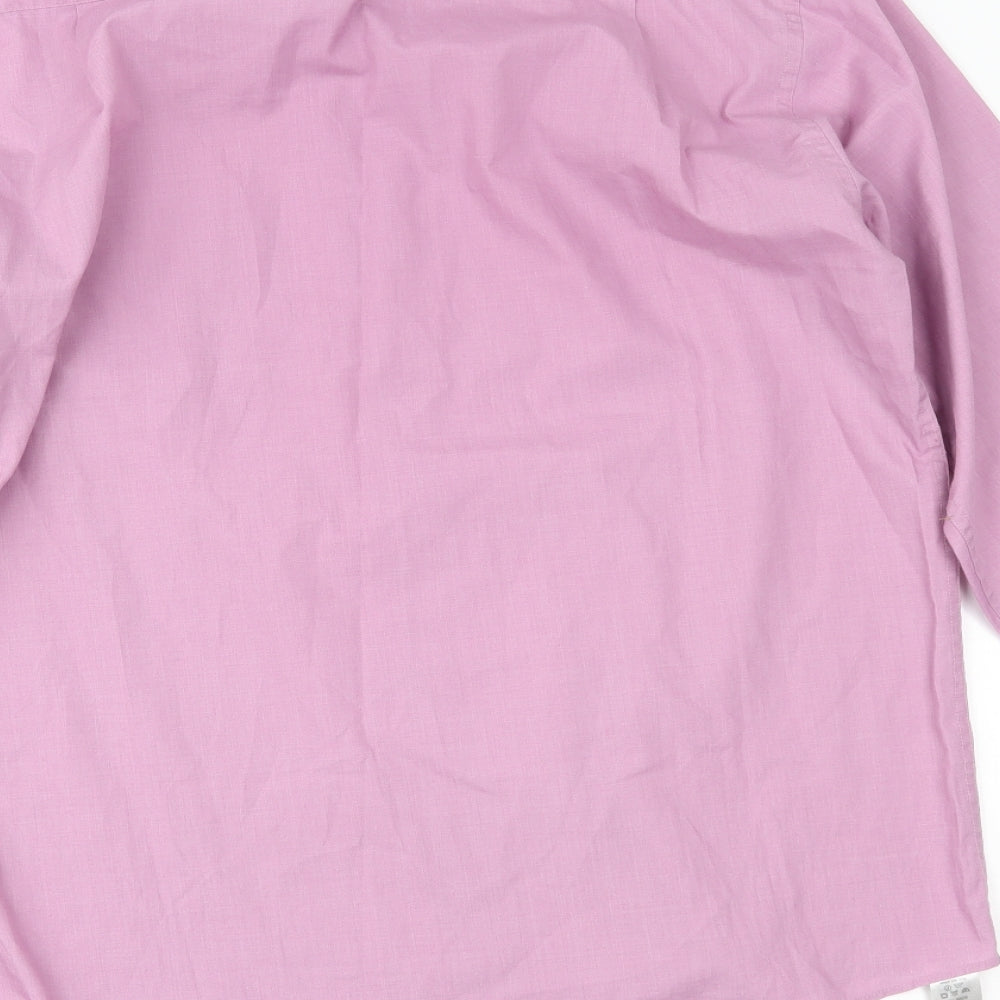 George Mens Pink    Dress Shirt Size 15.5