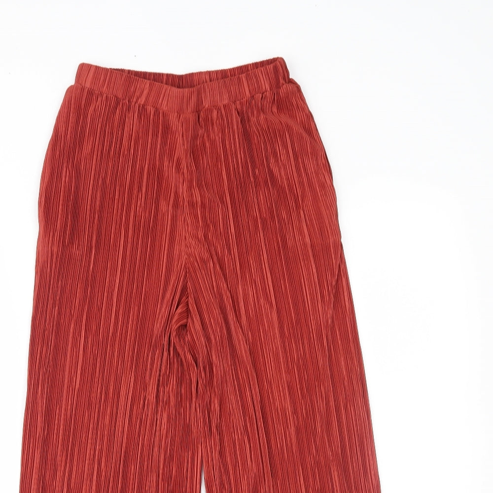 Peacocks Womens Orange   Trousers  Size 8 L21 in