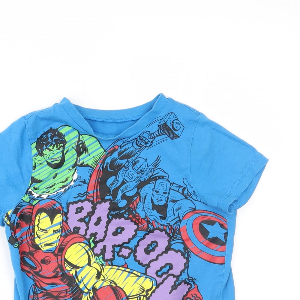 George Boys Blue   Pullover T-Shirt Size 2-3 Years  - marvel
