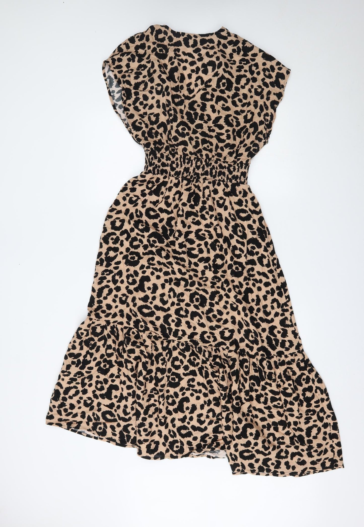 New Look Womens Brown Animal Print  Maxi  Size 8