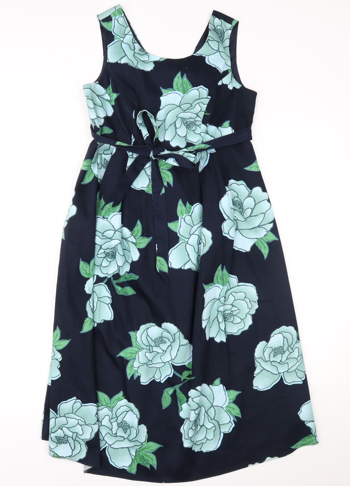 Red Herring Womens Blue Floral  Fit & Flare  Size 6