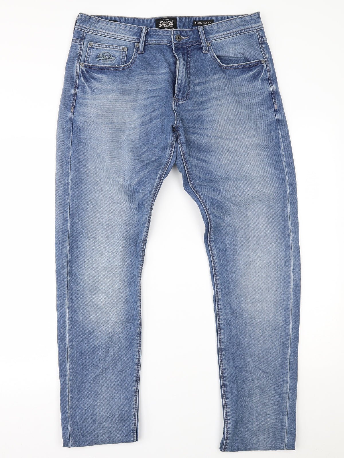 Superdry Mens Blue  Denim Skinny Jeans Size 34 L32 in