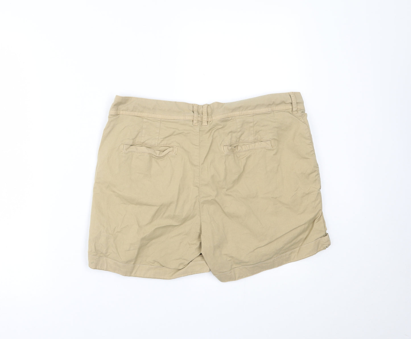 Fat Face Womens Beige   Chino Shorts Size 12