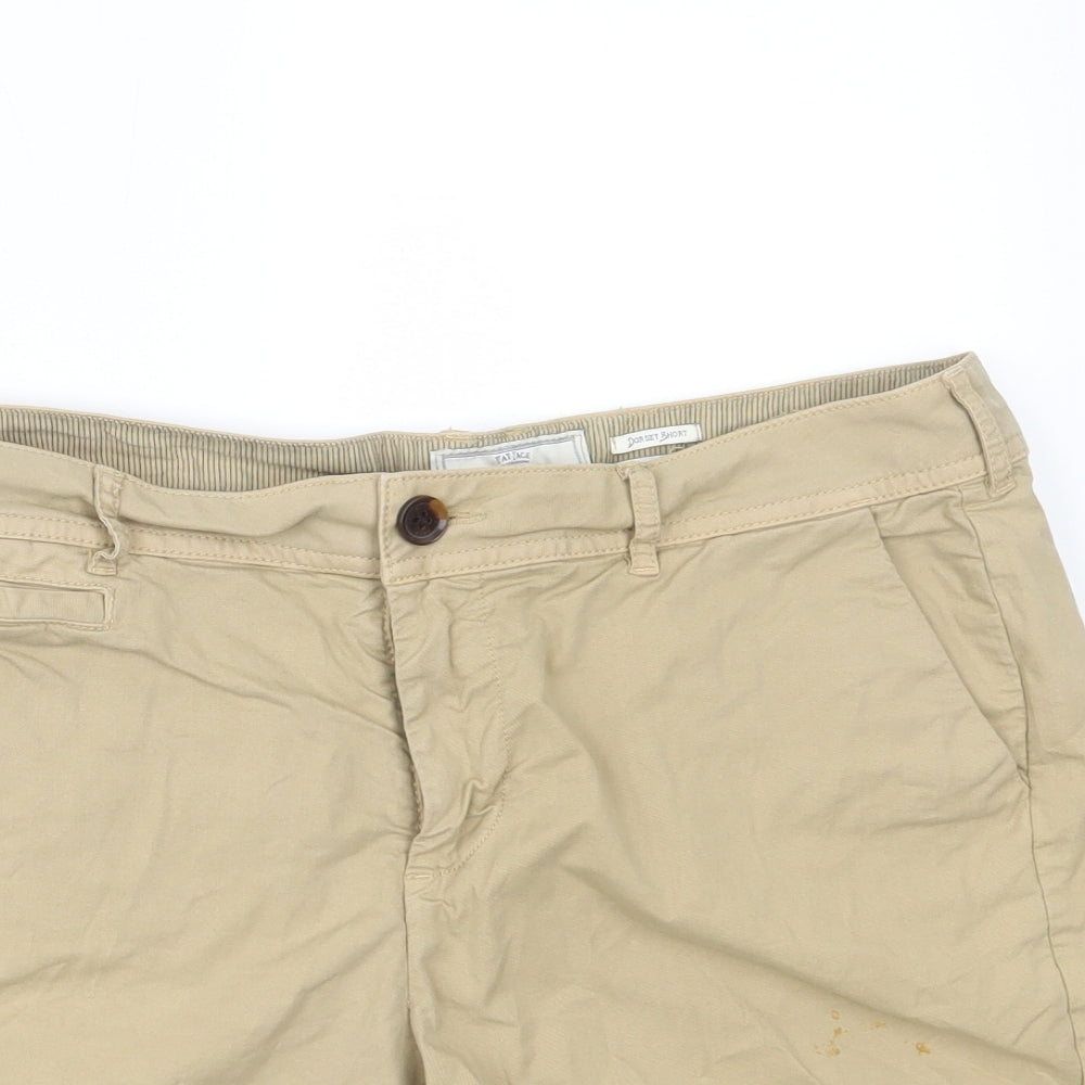 Fat Face Womens Beige   Chino Shorts Size 12
