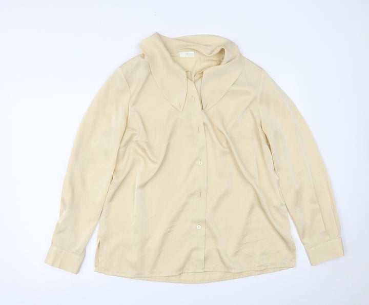 Sommermann Womens Gold Basic Button-Up Size 18