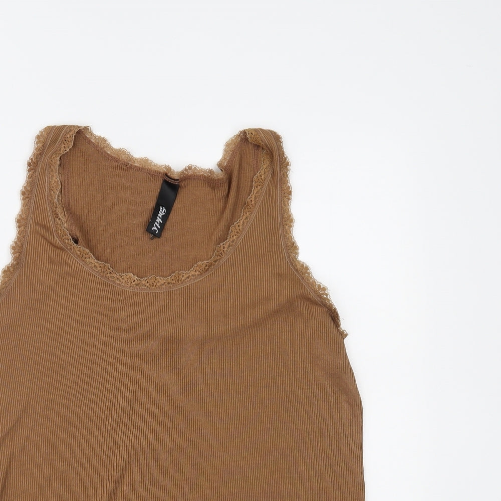 yppig Womens Brown   Basic Tank Size L