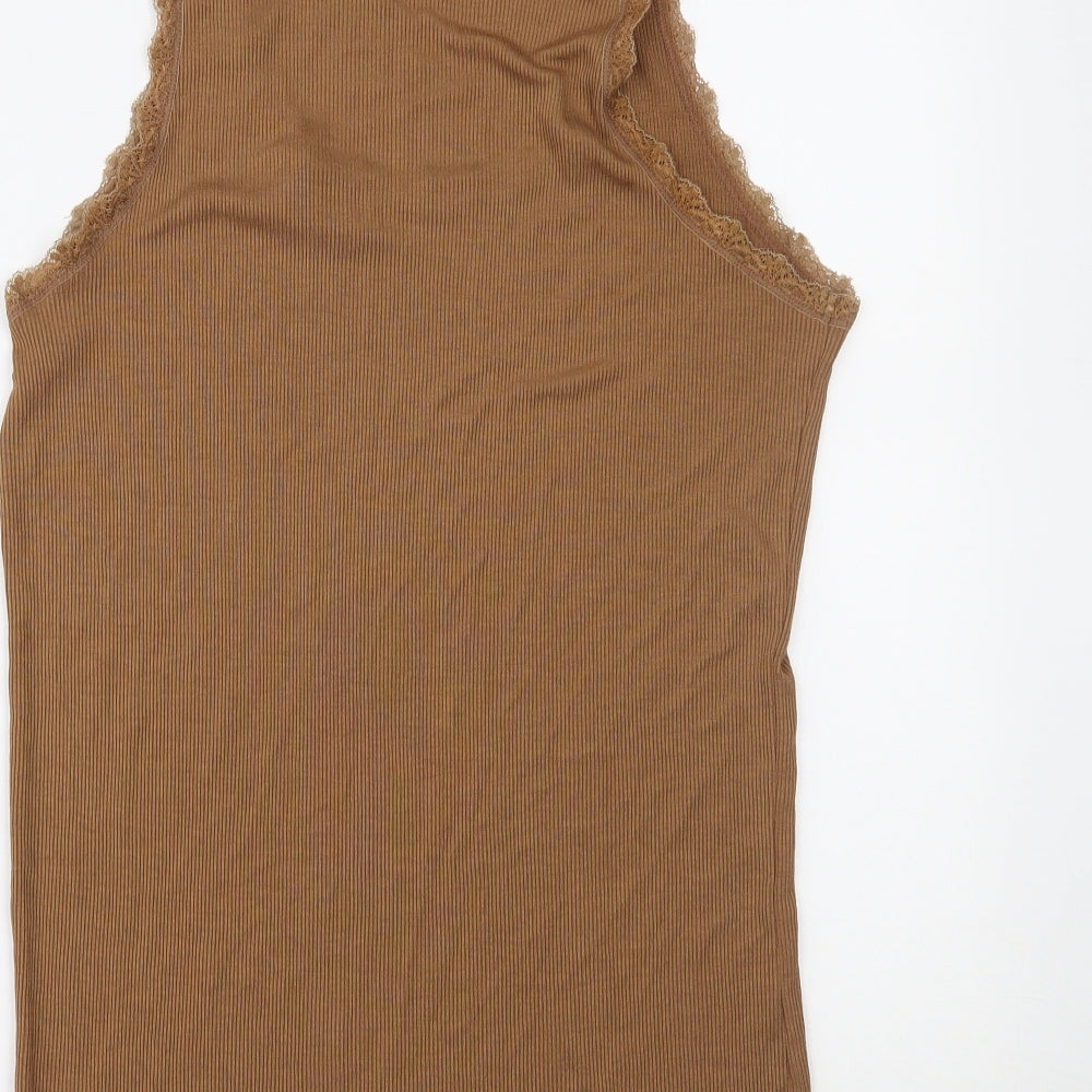 yppig Womens Brown   Basic Tank Size L