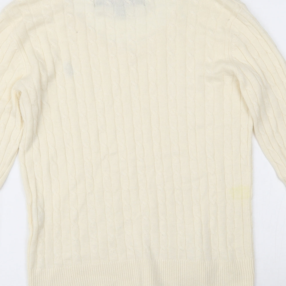 Jack Murphy Womens Ivory   Pullover Jumper Size 12