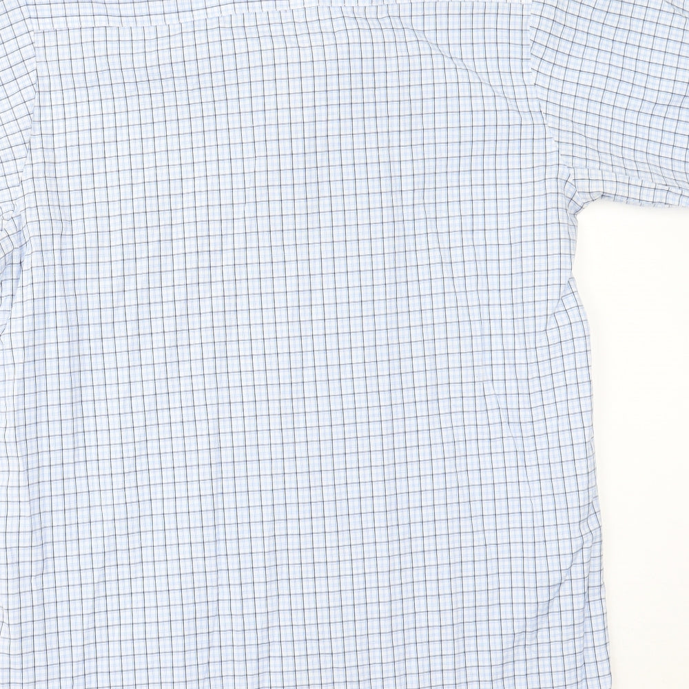 Explorer Mens Blue Check   Button-Up Size S
