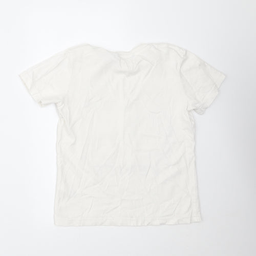 George Boys White   Basic T-Shirt Size 7-8 Years