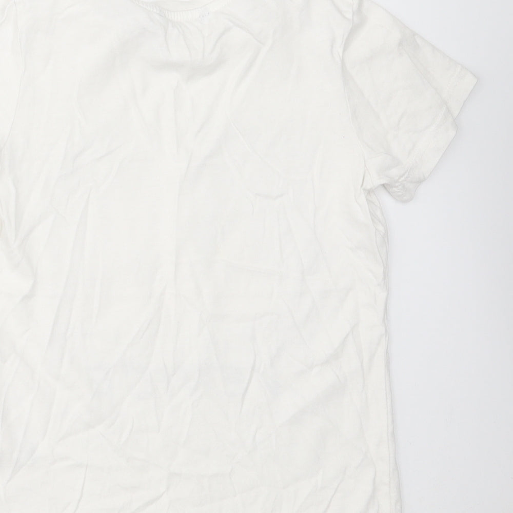 George Boys White   Basic T-Shirt Size 7-8 Years