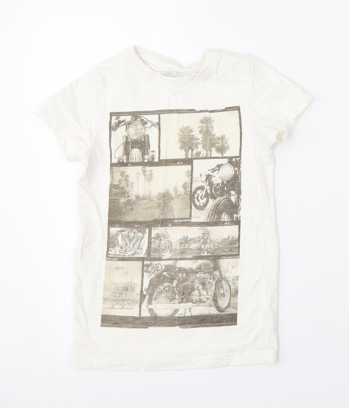 NEXT Boys White   Basic T-Shirt Size 7 Years