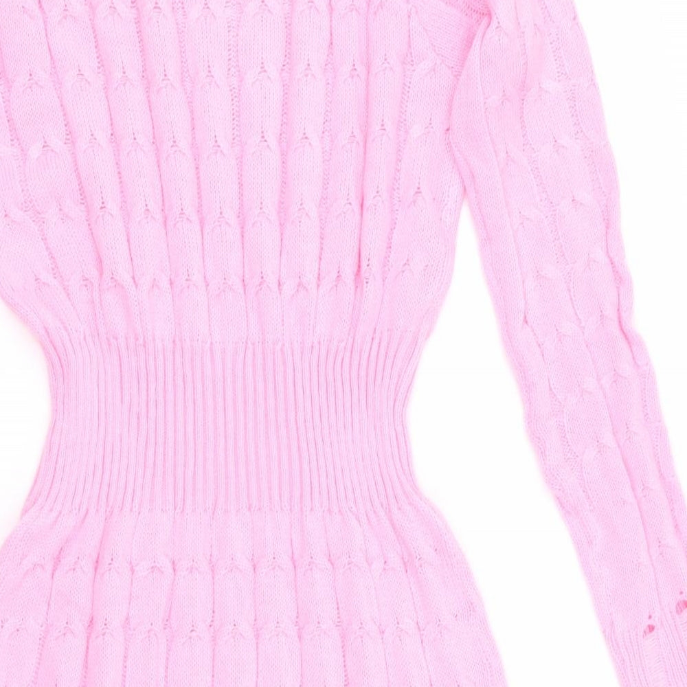 Preworn Womens Pink   Jumper Dress  Size S