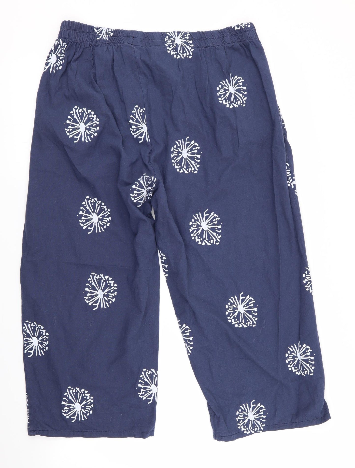 Preworn Womens Blue Floral  Trousers   L22 in