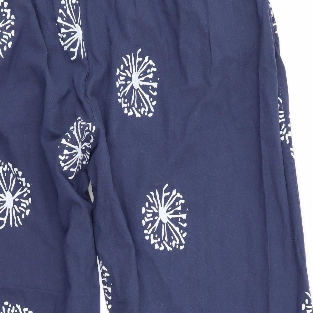 Preworn Womens Blue Floral  Trousers   L22 in