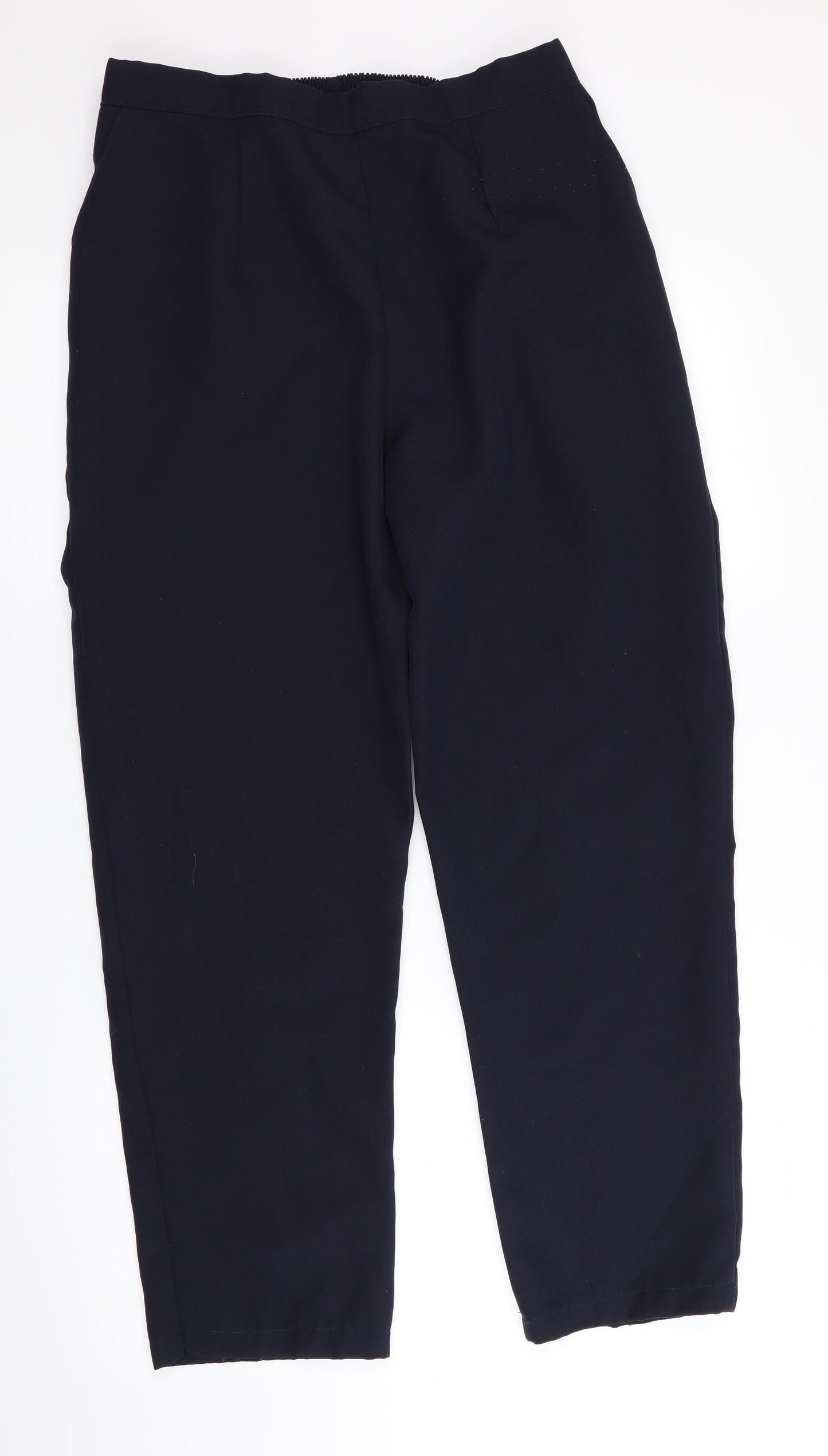 Preworn Womens Blue   Trousers  Size 16 L27.5 in - Back Elastication