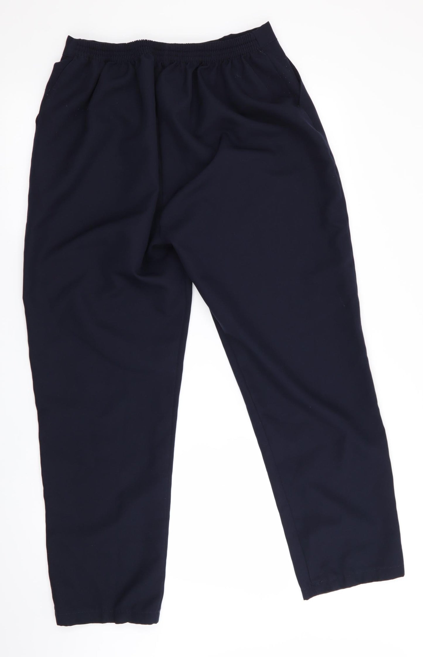 Preworn Womens Blue   Trousers  Size 16 L27.5 in - Back Elastication