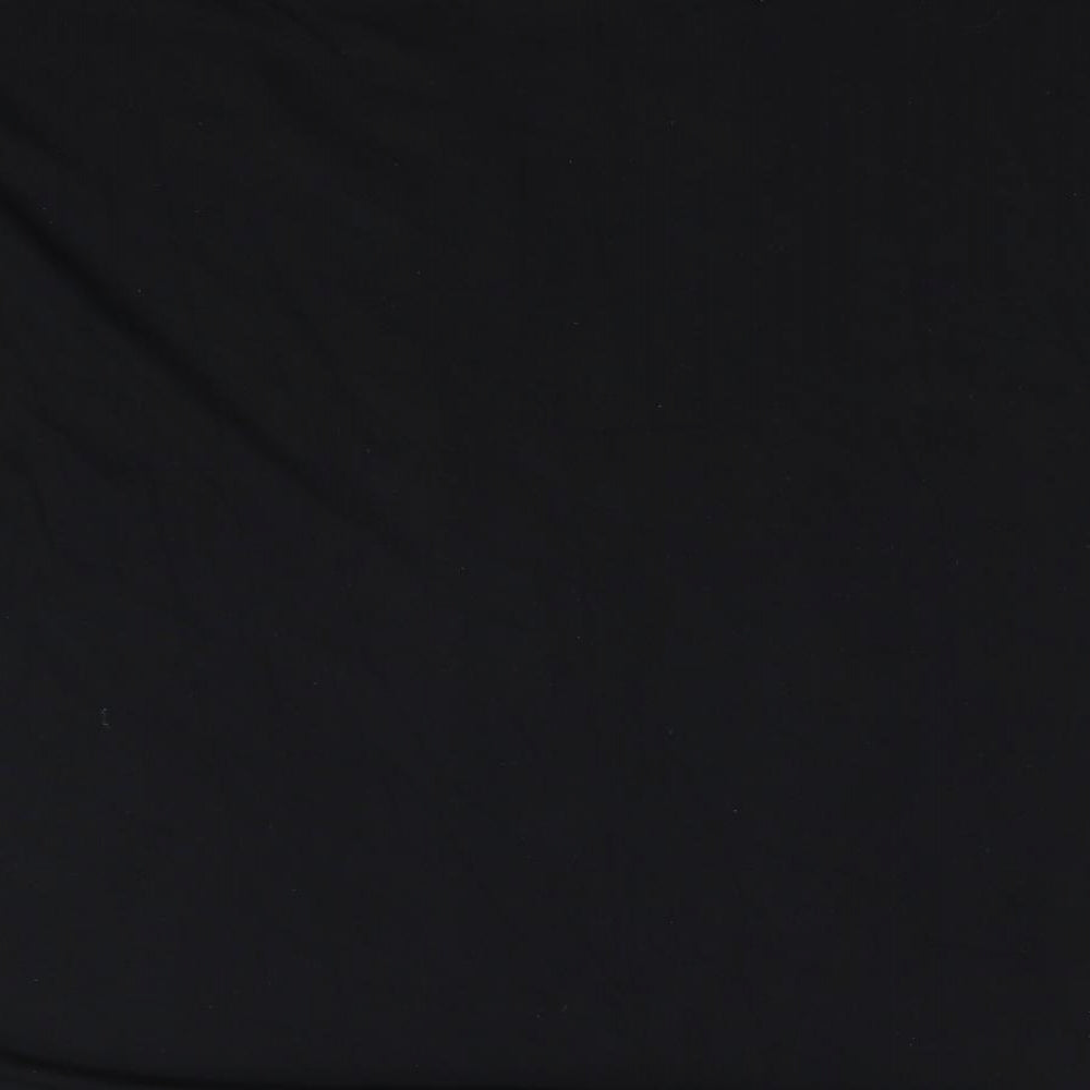 TU Womens Black Animal Print  Basic Blouse Size 16