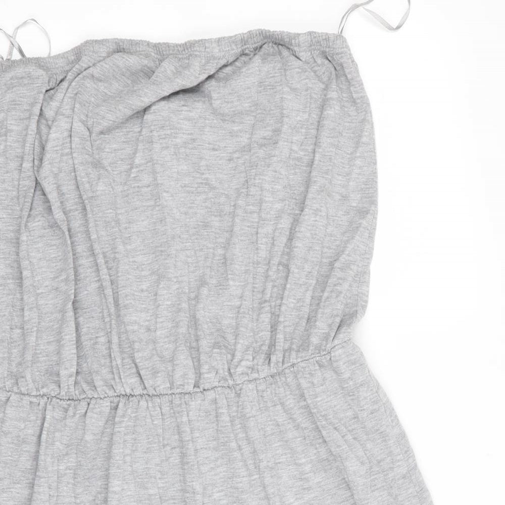 George Womens Grey   T-Shirt Dress  Size 16