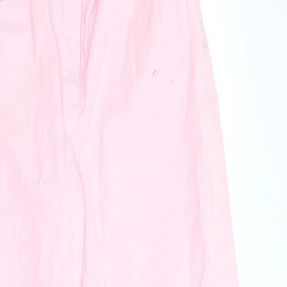 Damart Womens Pink   Straight Jeans Size 12 L29 in - Side Elastication