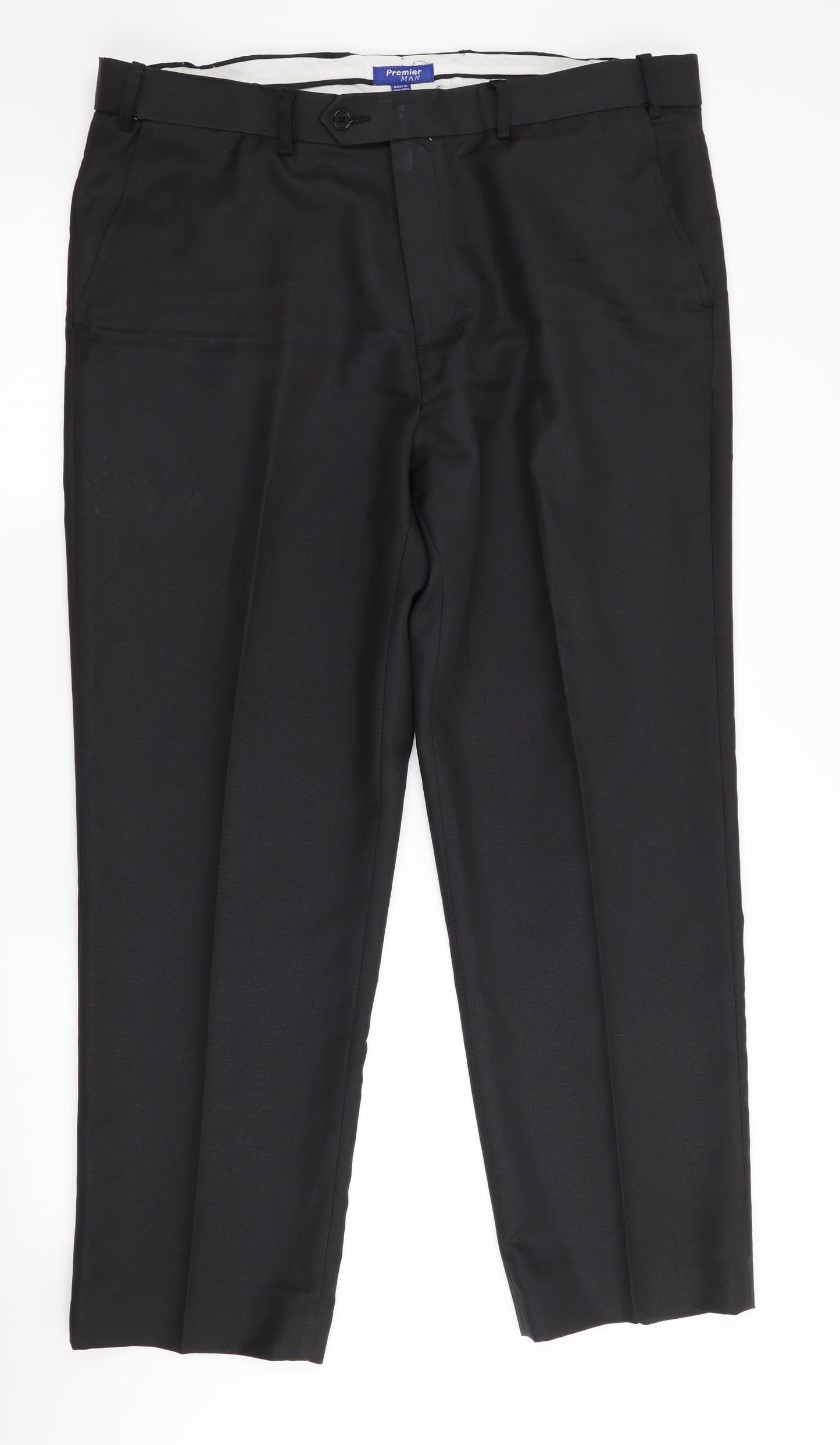 Premier Man Mens Grey   Trousers  Size 37 in L29 in