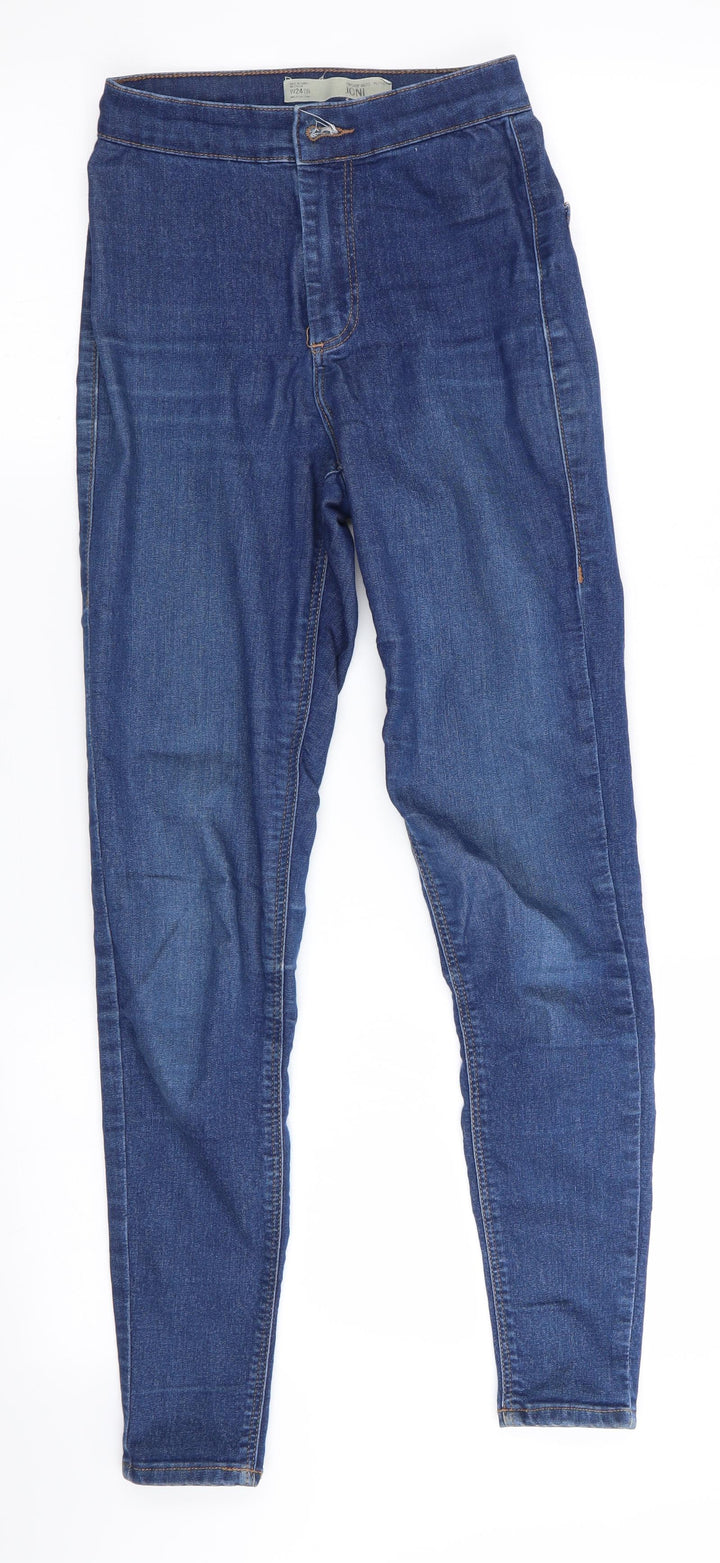 Topshop Joni Mens Blue Skinny Jeans Size 24 in L28 in