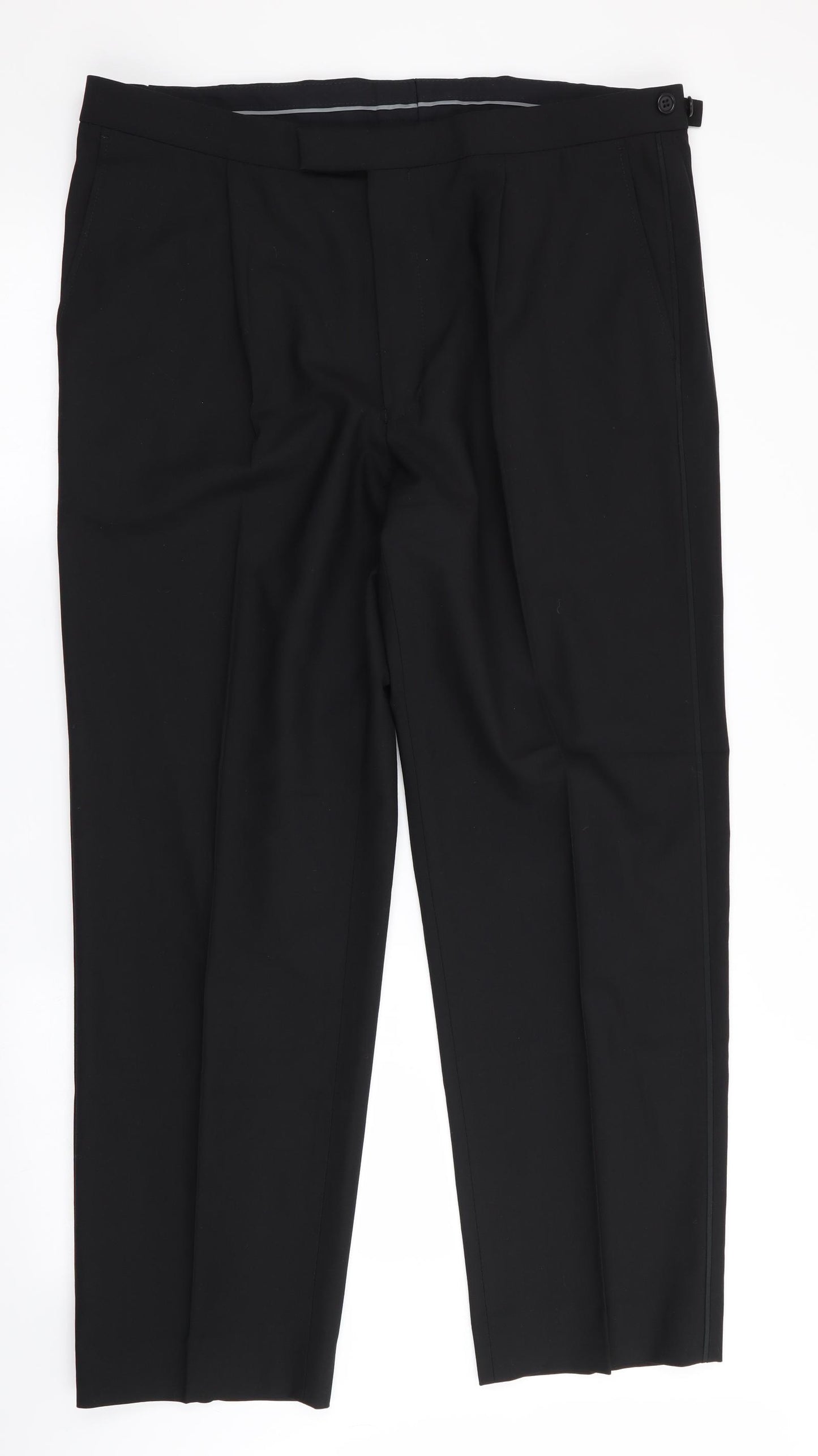Marks and Spencer Tailoring Mens Black   Trousers  Size 38 in L29 in