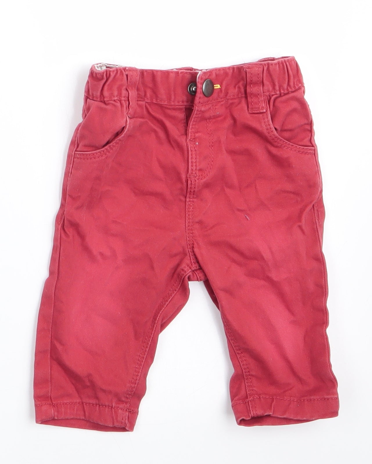 TU Boys Orange   Cargo Jeans Size 0-3 Months