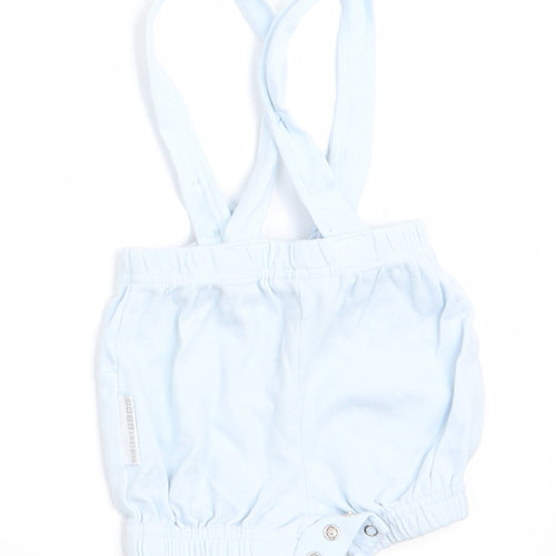 Nursery Time Baby Blue   Dungaree One-Piece Size Newborn  - Anchor Logo