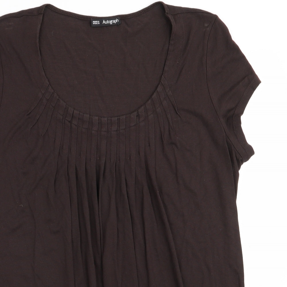 Autograph Womens Brown   Tunic T-Shirt Size 16