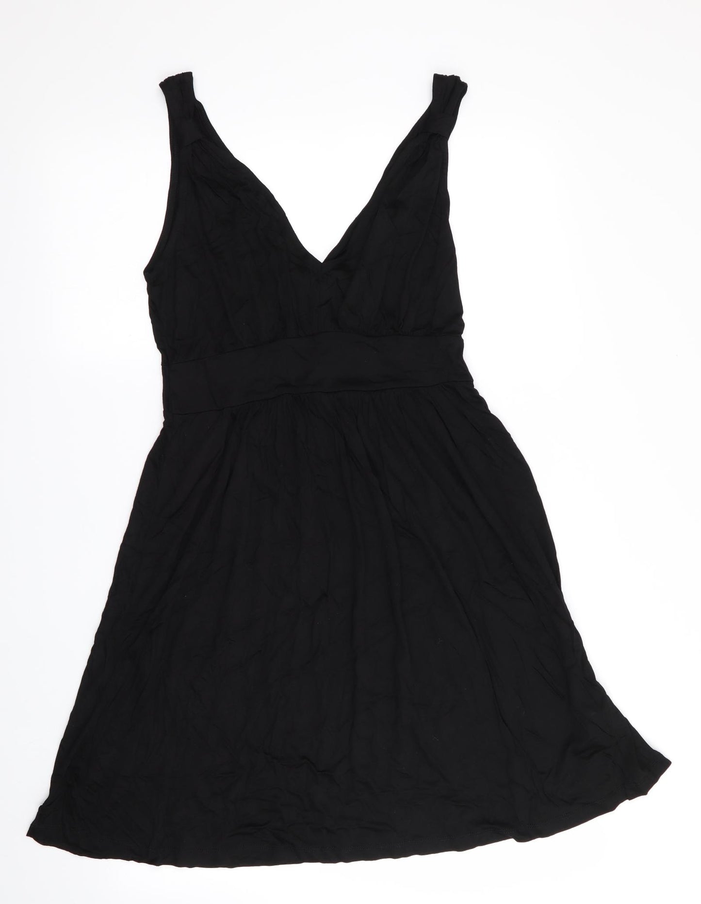 H&M Womens Black   Slip Dress  Size 14
