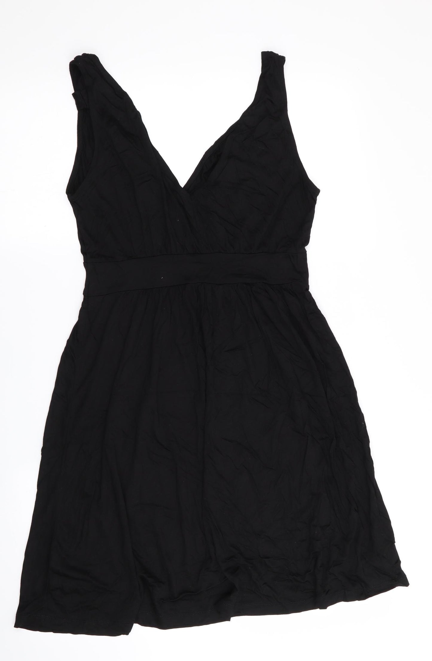 H&M Womens Black   Slip Dress  Size 14