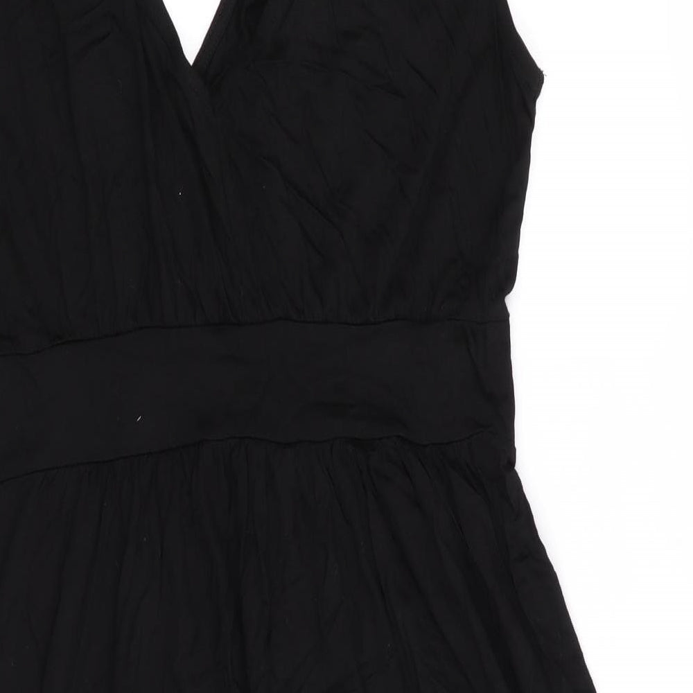 H&M Womens Black   Slip Dress  Size 14