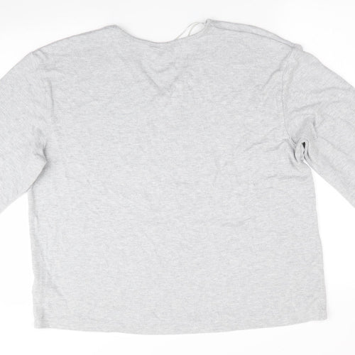 Marks and Spencer Womens Silver   Pullover Jumper Size 18  - Subtle glitter effect