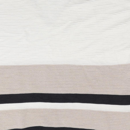 Florence and Fred Womens Ivory Striped  Pullover Jumper Size 18  - Subtle glitter effect