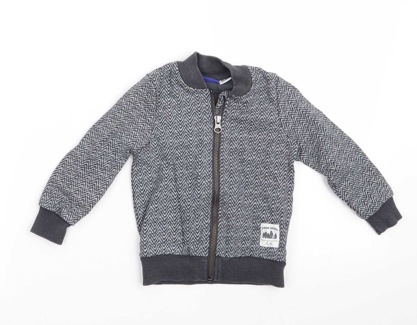 Lupilu Boys Grey Herringbone  Jacket  Size 18-24 Months