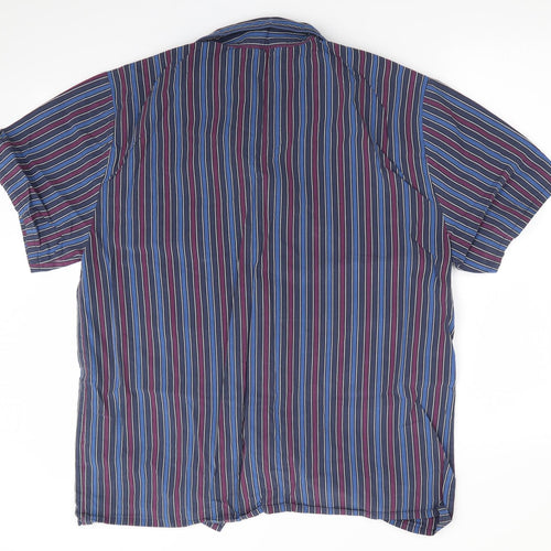Marks and Spencer Mens Blue Striped   Pyjama Top Size M